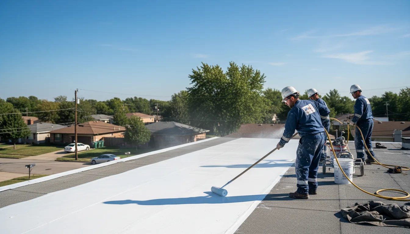 Commercial roof coating in Lyndonville, NY near me